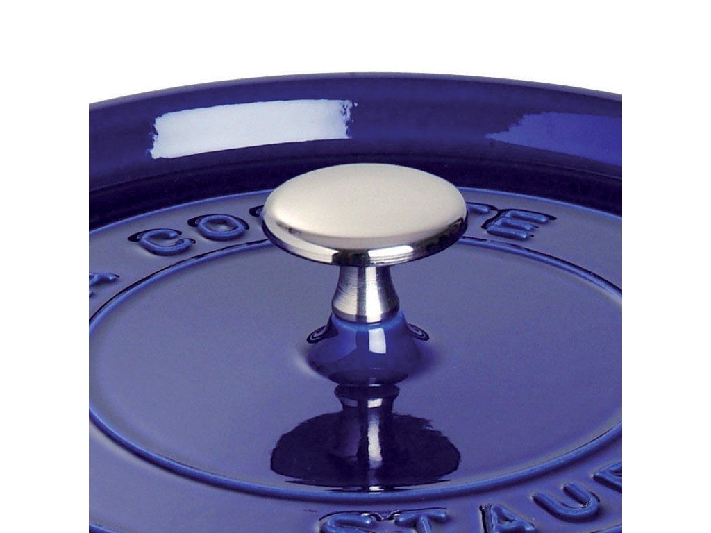 Staub Runt handtag för lock förnicklat stort