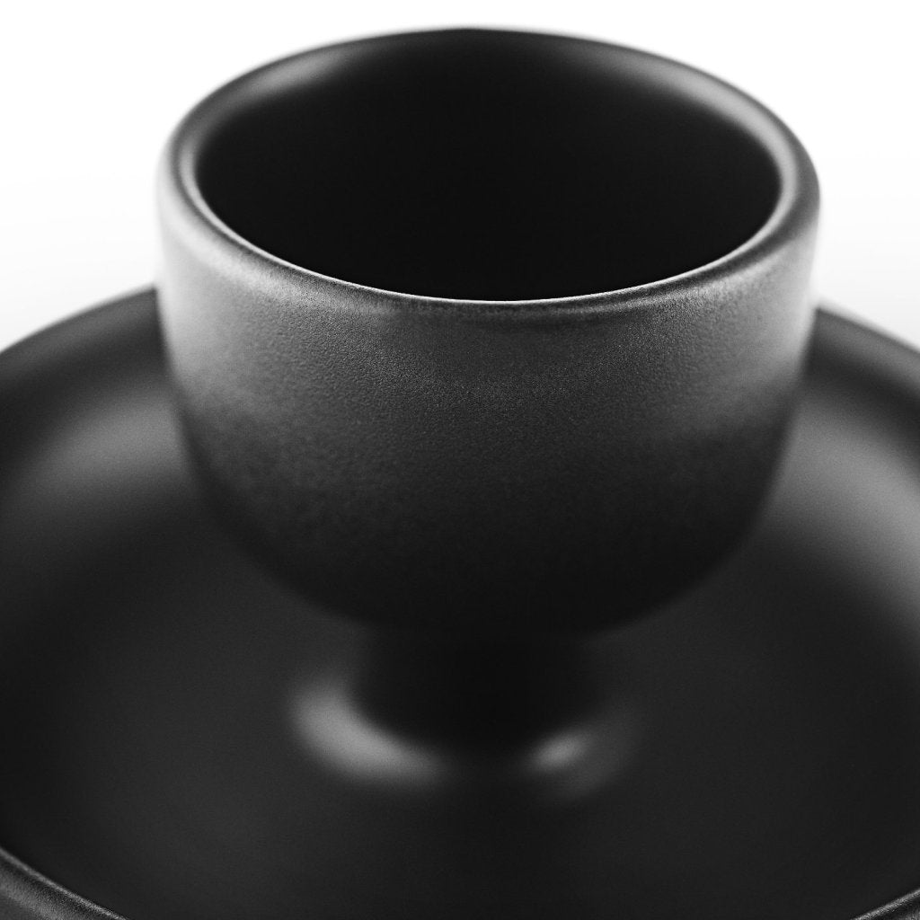 Eva Solo Äggkopp NORDIC KITCHEN 11 cm, set om 2 st, svart, stengods
