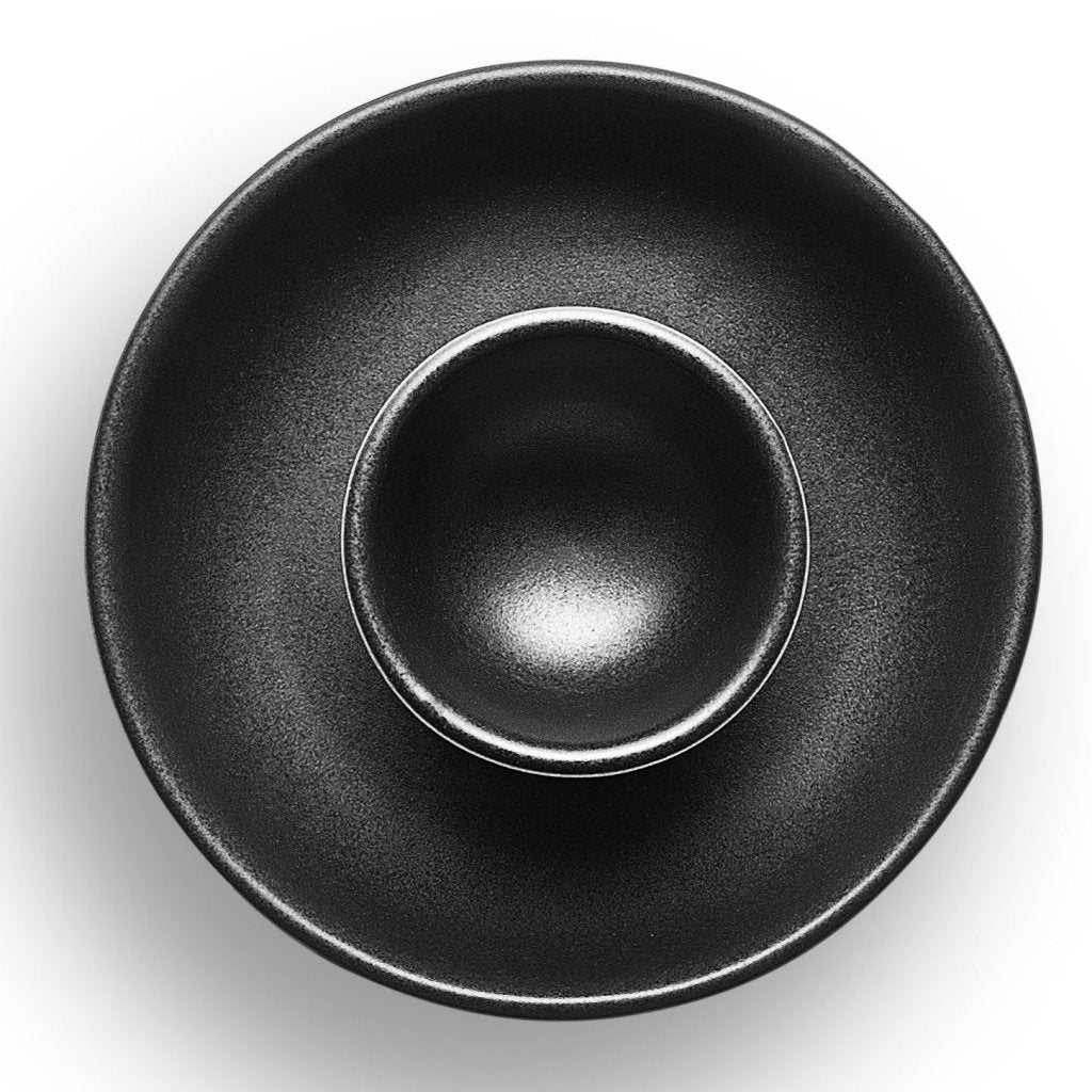Eva Solo Äggkopp NORDIC KITCHEN 11 cm, set om 2 st, svart, stengods