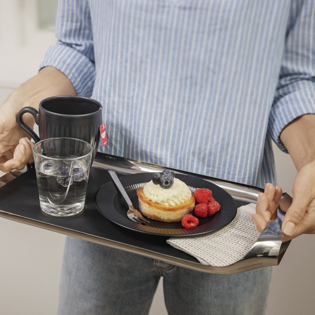Eva Solo Inlägg för serveringsbricka 40 x 21, svart, silikon