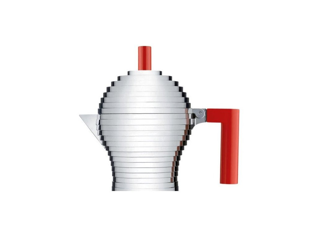 Alessi Espressobryggare för spishäll PULCINA 150 ml, röd