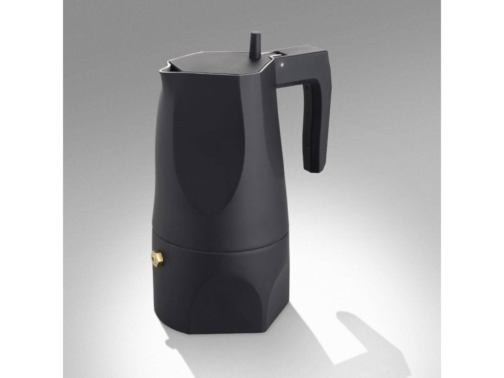 Alessi Espressobryggare för spishäll OSSIDIANA 150 ml, svart