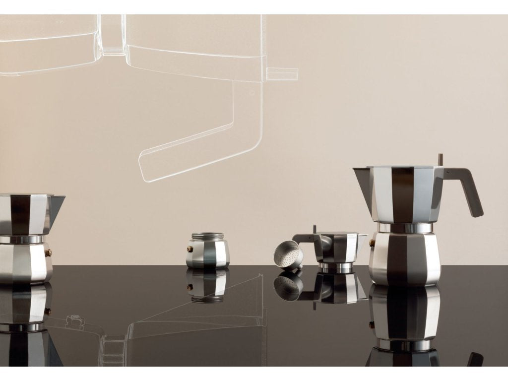 Alessi Espressobryggare för spishäll MOKA 450 ml, röd