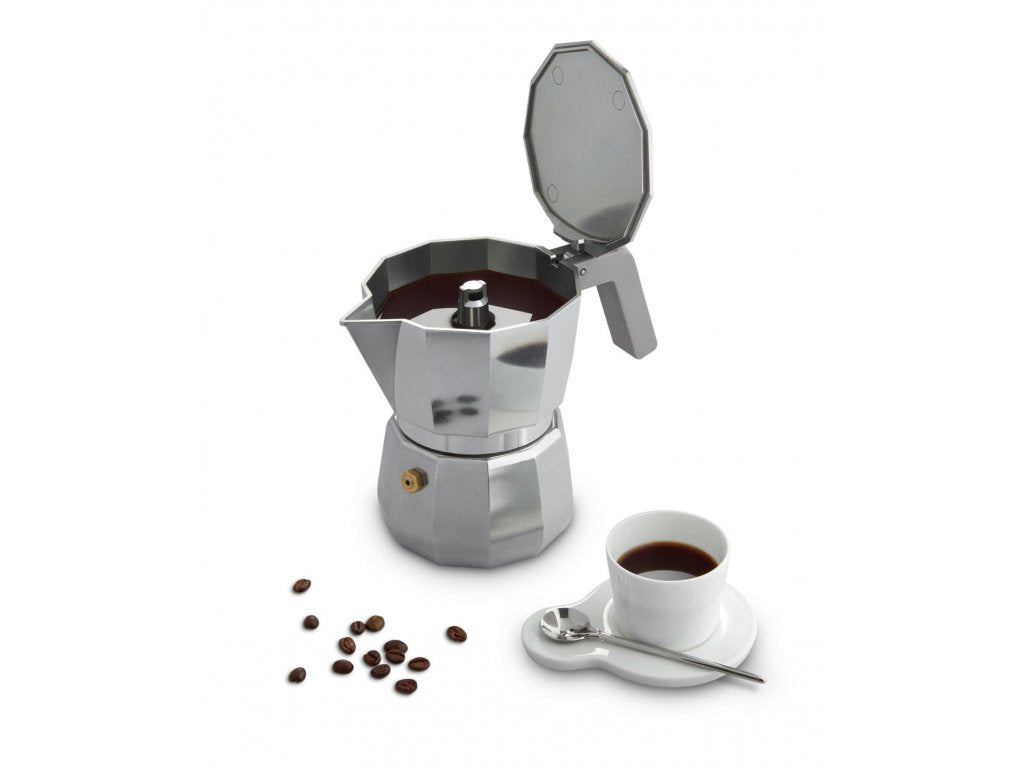 Alessi Espressobryggare för spishäll MOKA 450 ml, röd