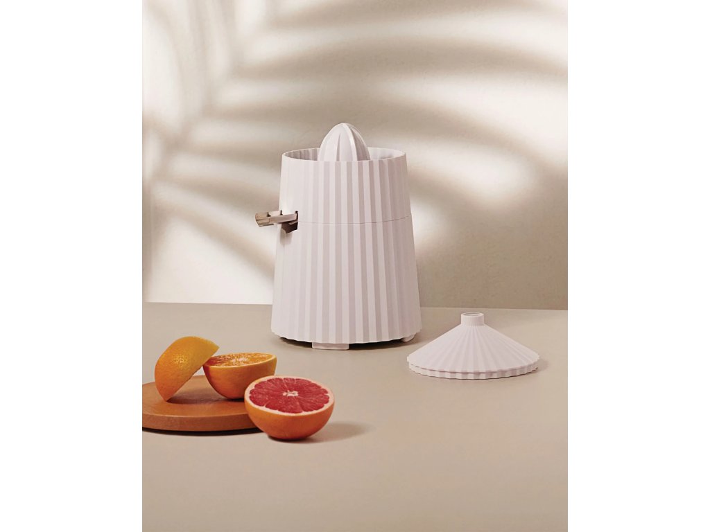 Alessi Elektrisk citruspress PLISSE, vit
