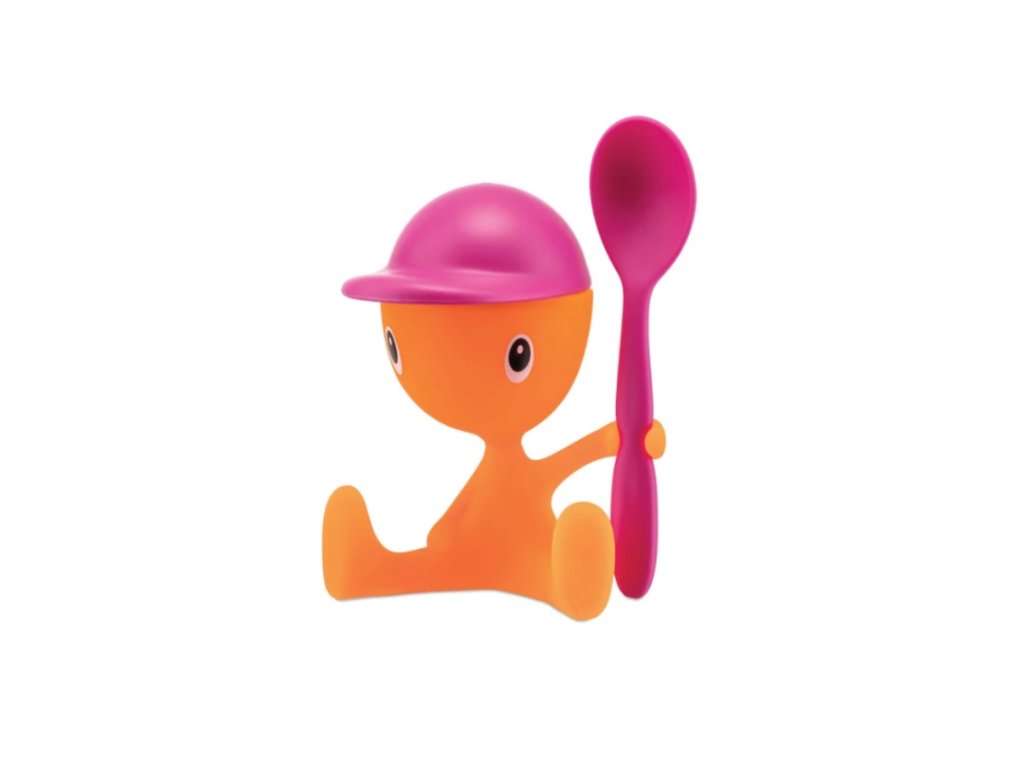 Alessi Äggkopp CICO, med sked, rosa