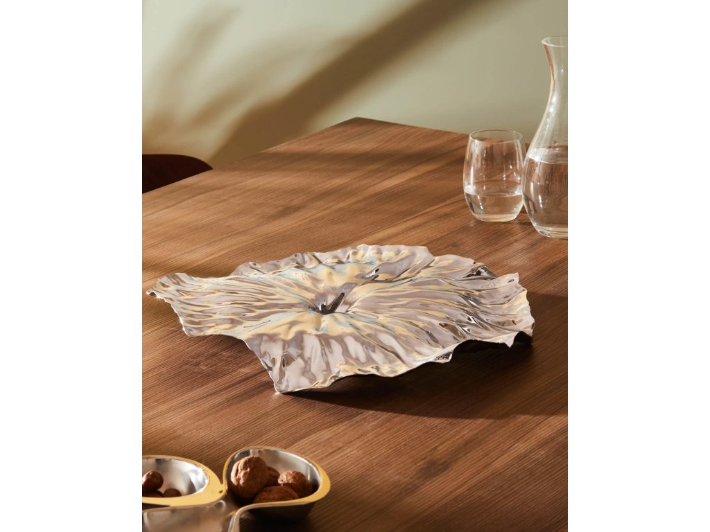 Alessi Dekorativbricka LOTUS 45 cm, rostfritt stål