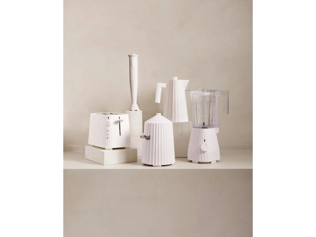 Alessi Brödrost PLISSE, 2 skivor, vit