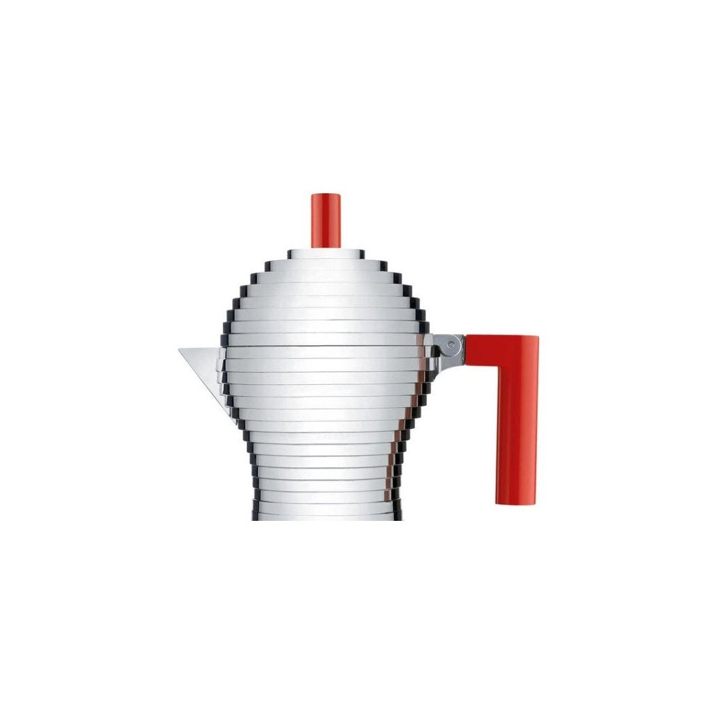 Alessi Espressobryggare för spishäll PULCINA 300 ml, röd
