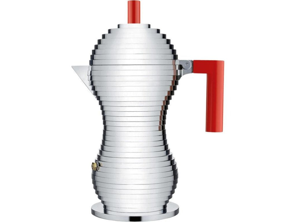 Alessi Espressobryggare för spishäll PULCINA 300 ml, röd