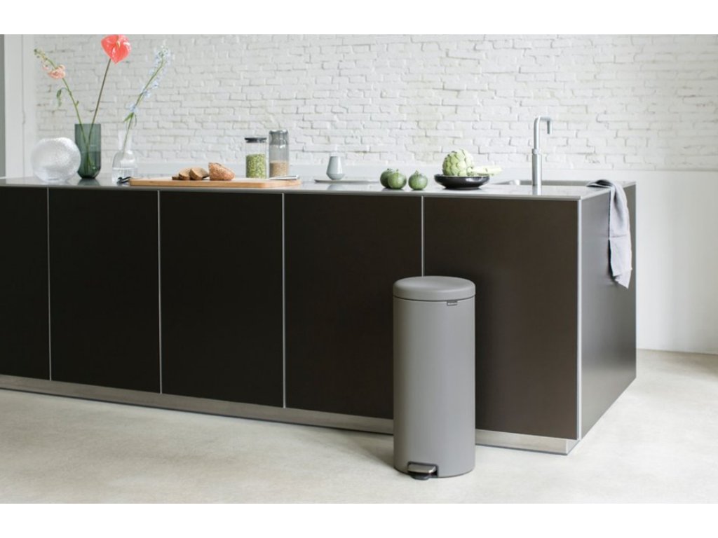 Brabantia Pedalhink NEWICON 30 l, mineralgrå