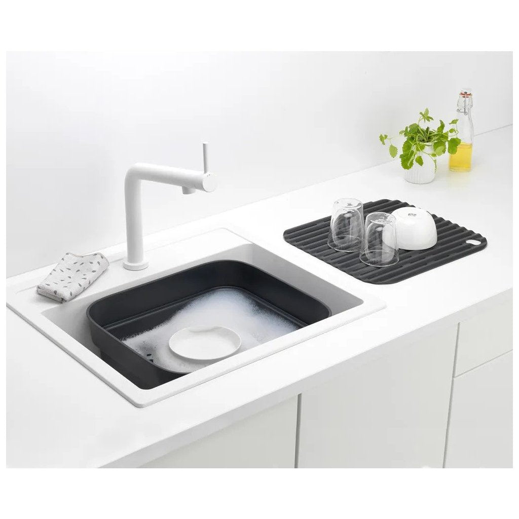 Brabantia Diskfat, med droppbricka, mörkgrå