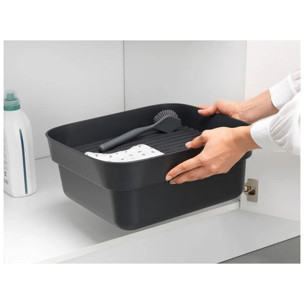 Brabantia Diskfat, med droppbricka, mörkgrå