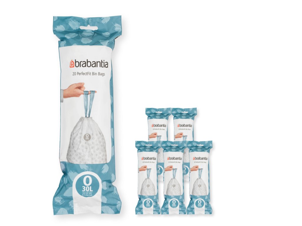 Brabantia Soppåsar O PERFECTFIT 30 l, 120 st