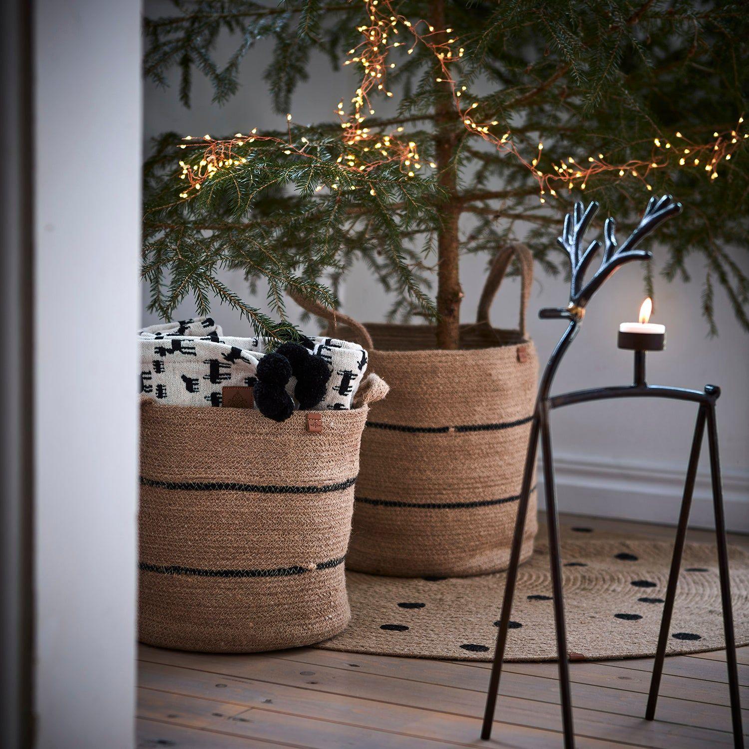 Affari of Sweden OH DEER Värmeljushållare S, Rost/mässingsfärgad