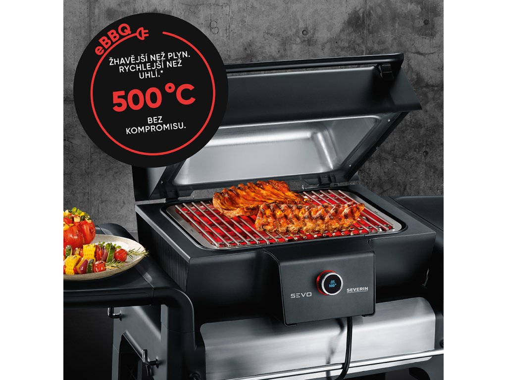 Severin PG 8107 Sevo elgrill med grillvagn