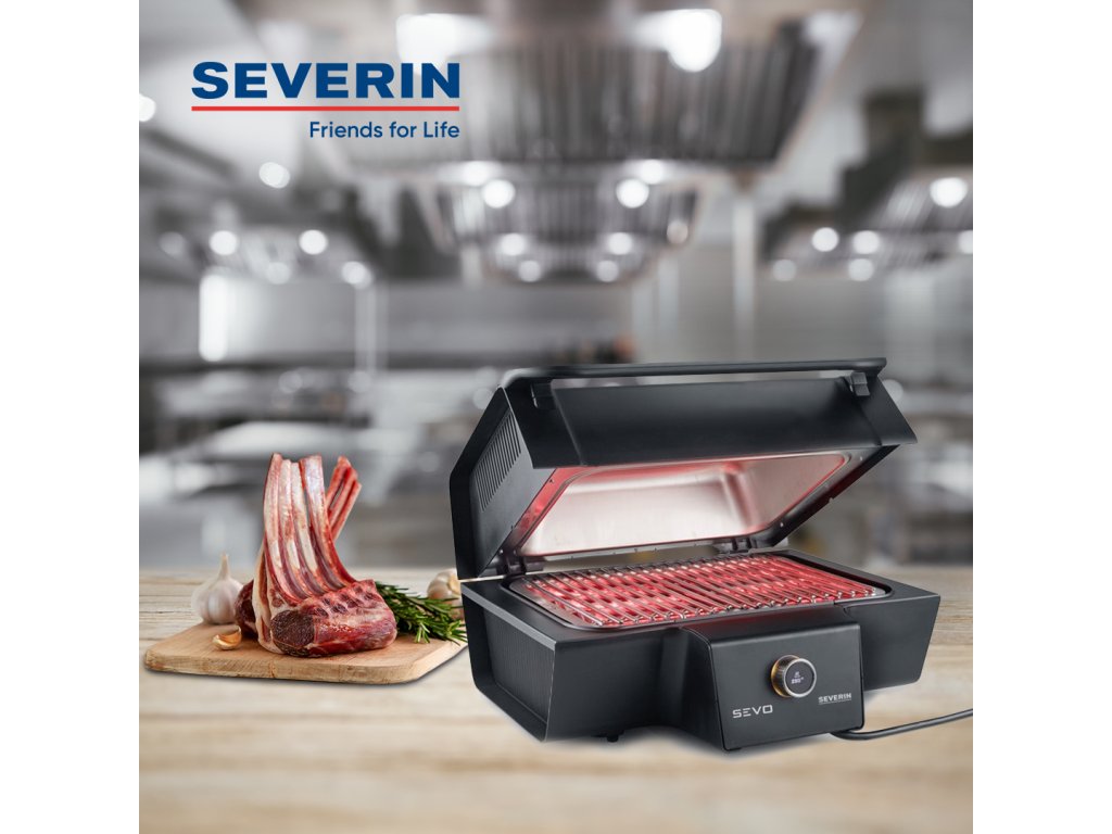 Severin PG 8107 Sevo elgrill med grillvagn