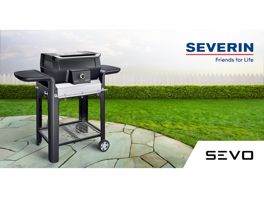 Severin PG 8107 Sevo elgrill med grillvagn