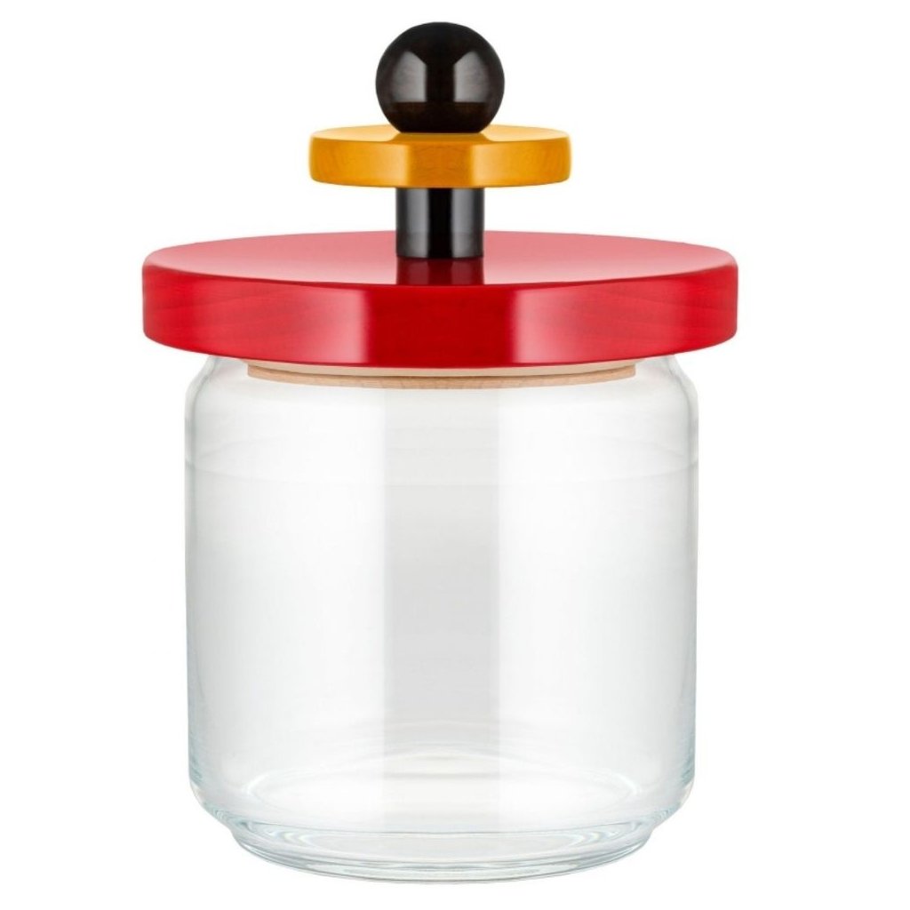 Alessi Köksförvaringsburk 100 COLLECTION, 750 ml, röd, glas