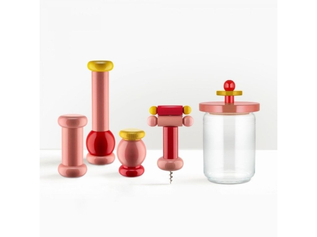 Alessi Köksförvaringsburk 100 COLLECTION, 1 l, rosa, glas
