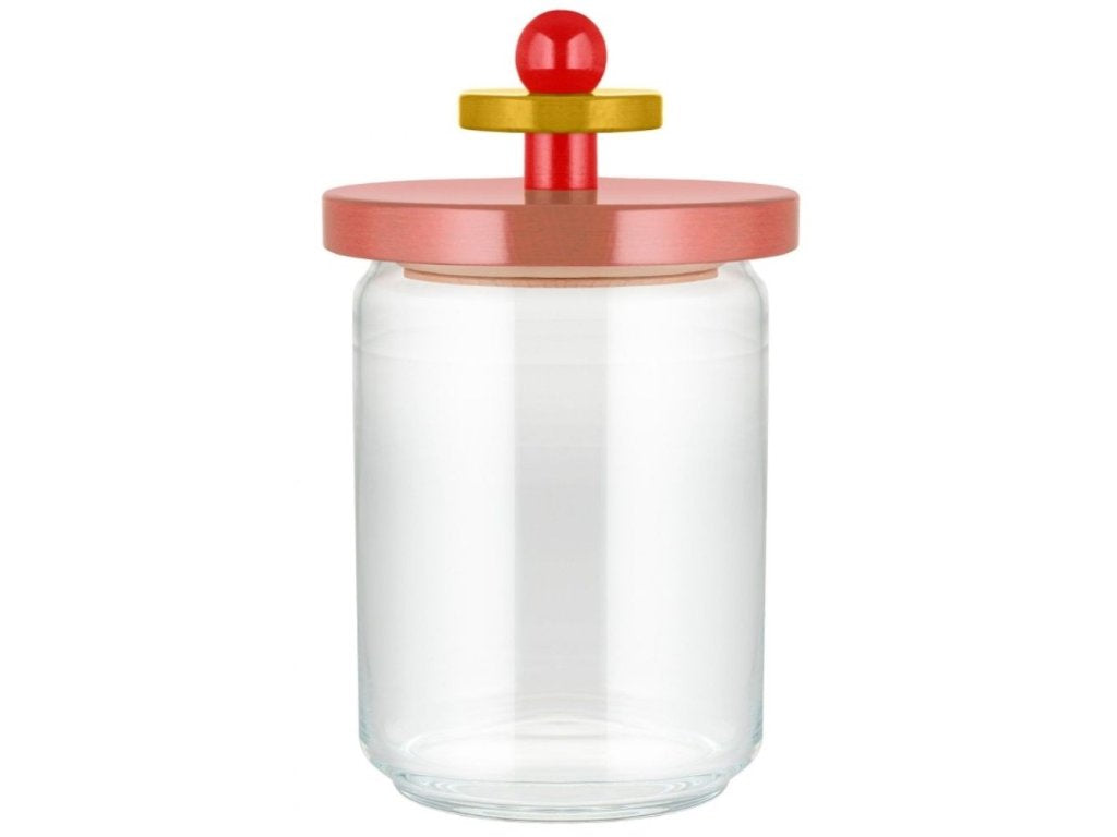Alessi Köksförvaringsburk 100 COLLECTION, 1 l, rosa, glas