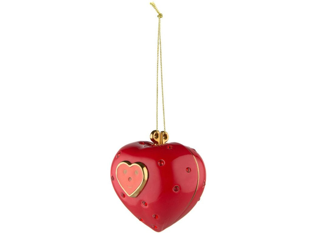 Alessi Julgransprydnad CUORE E CUORA, röd
