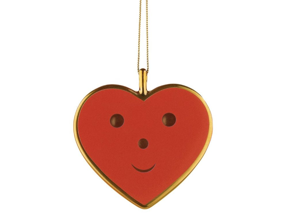 Alessi Julgransprydnad CUORE E CUORA, röd