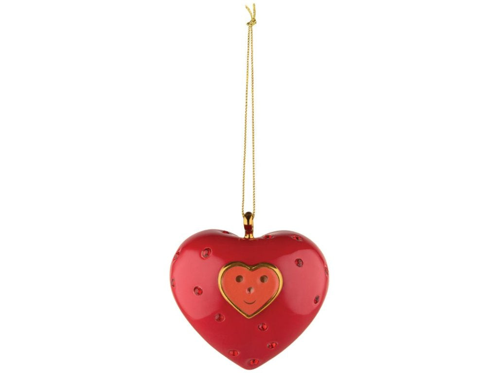 Alessi Julgransprydnad CUORE E CUORA, röd