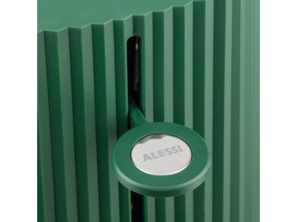 Alessi Plissé brödrost 2 skivor, grön