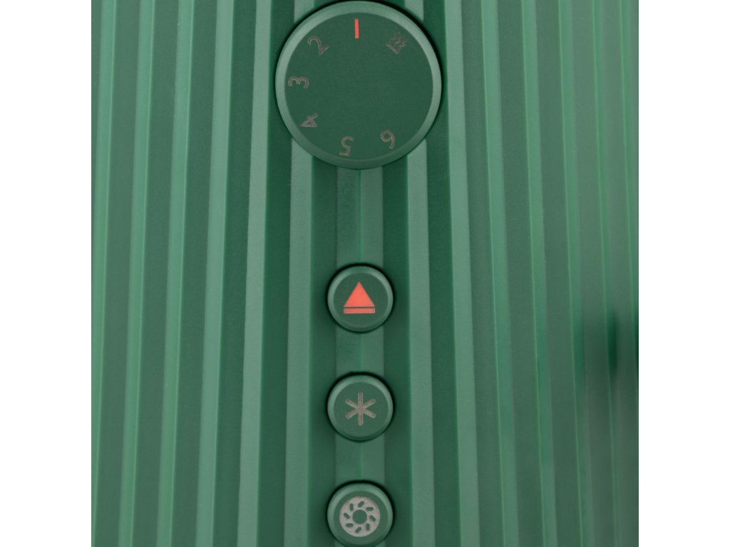 Alessi Plissé brödrost 2 skivor, grön