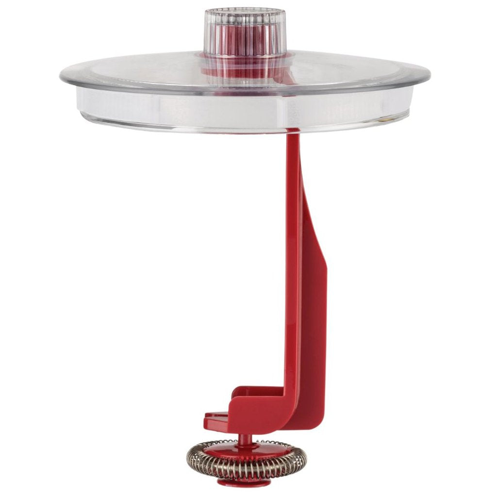 Alessi Mjölkskummare PLISSÉ, röd