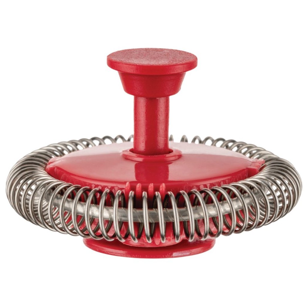 Alessi Mjölkskummare PLISSÉ, röd