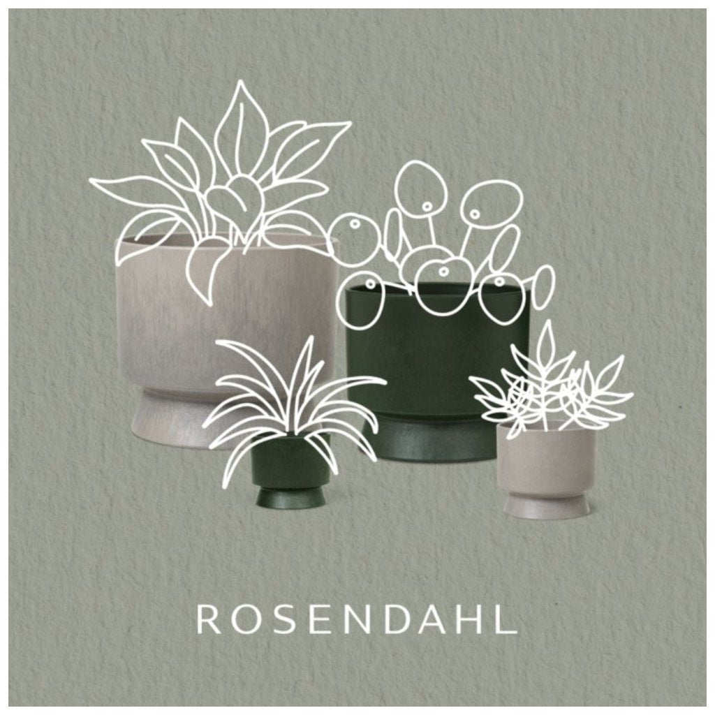 Rosendahl Blomkruka RECYCLED 30 cm, mörkgrön