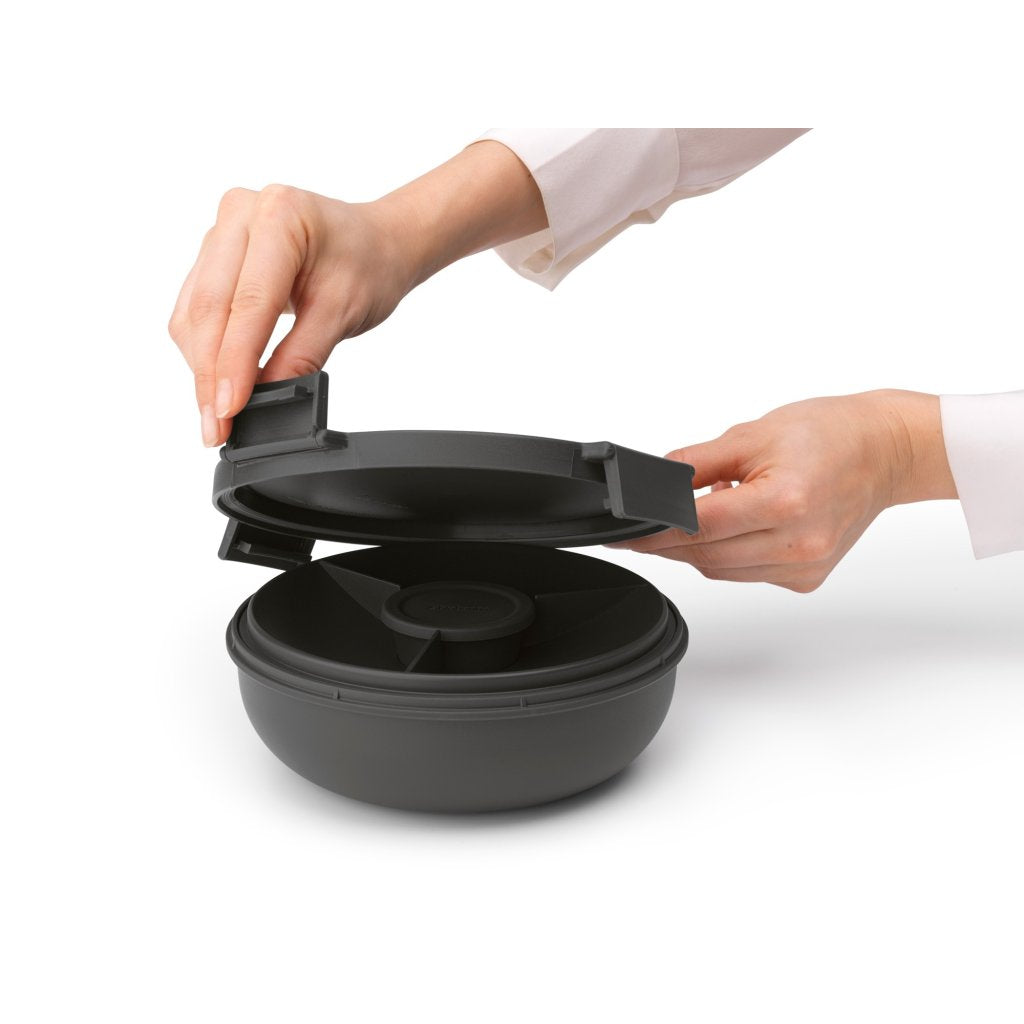 Brabantia Lunchskål MAKE & TAKE 1,3 l, mörkgrå