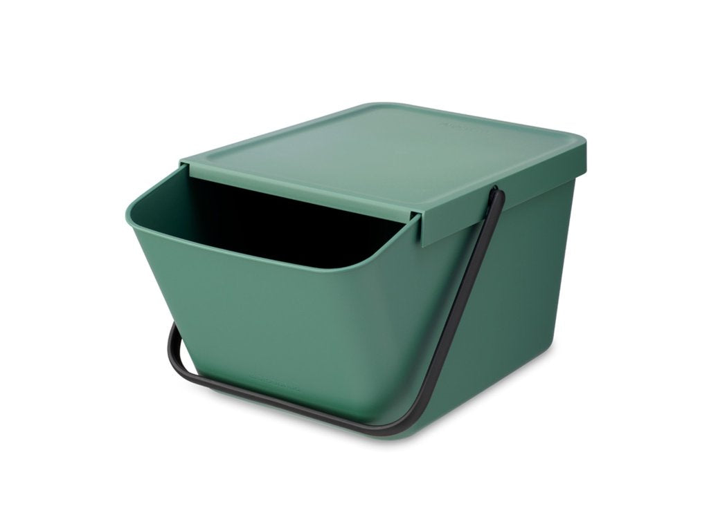 Brabantia Avfallskärl SORT & GO 20 l, stapelbar, mörkgrön