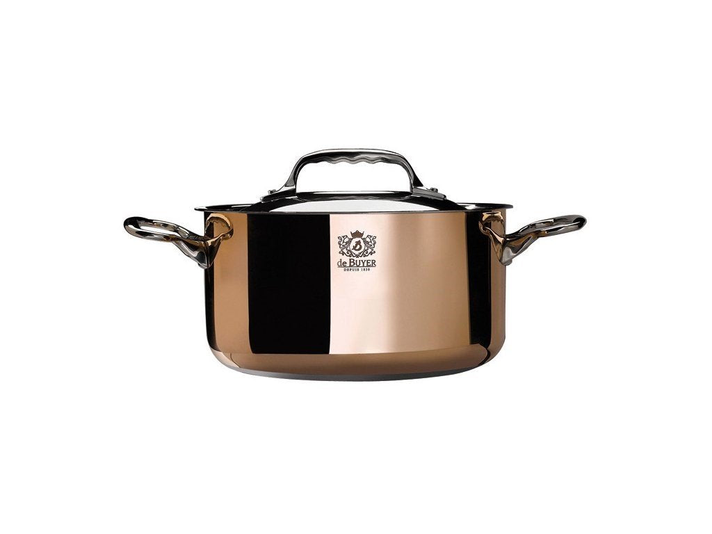 de Buyer Kastrull PRIMA MATERA 24 cm, 5,7 l, för induktion, koppar