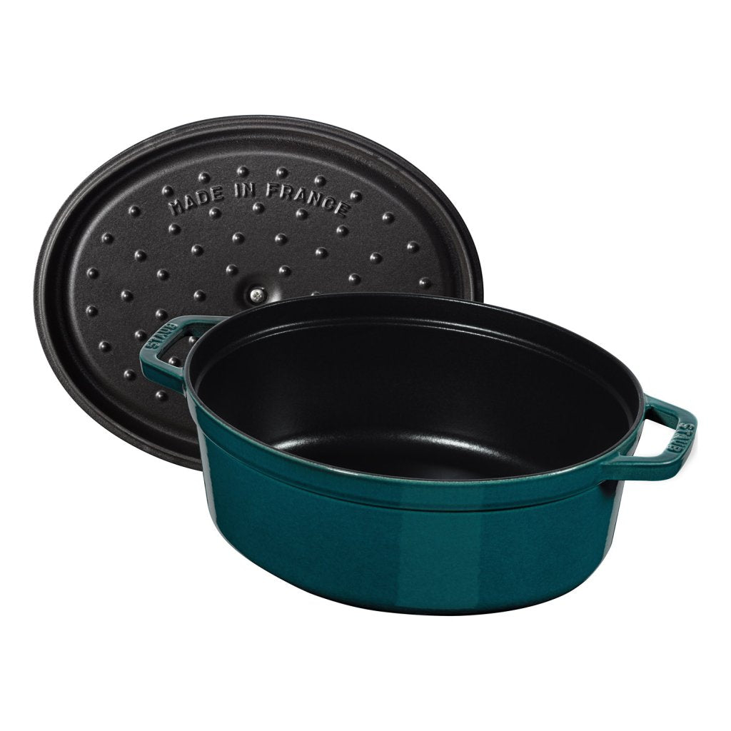 Staub Gryta 31 cm, havsblå, gjutjärn