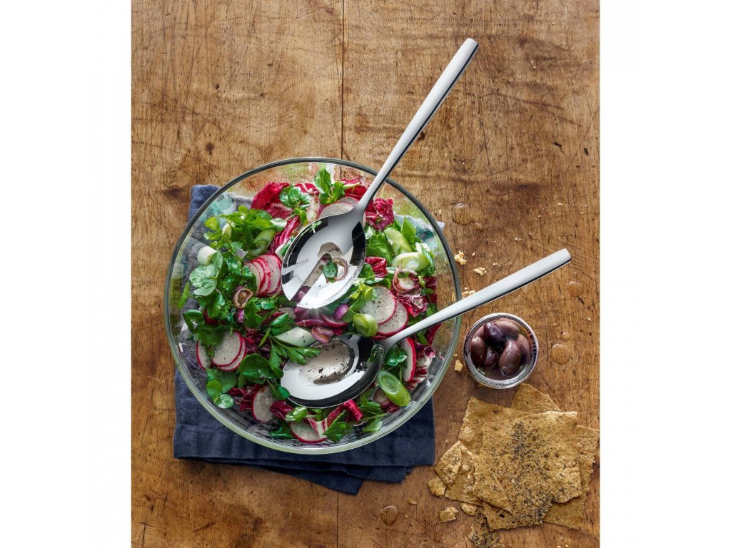 WMF Salladsskål med salladsbestick TAVERNA, grå