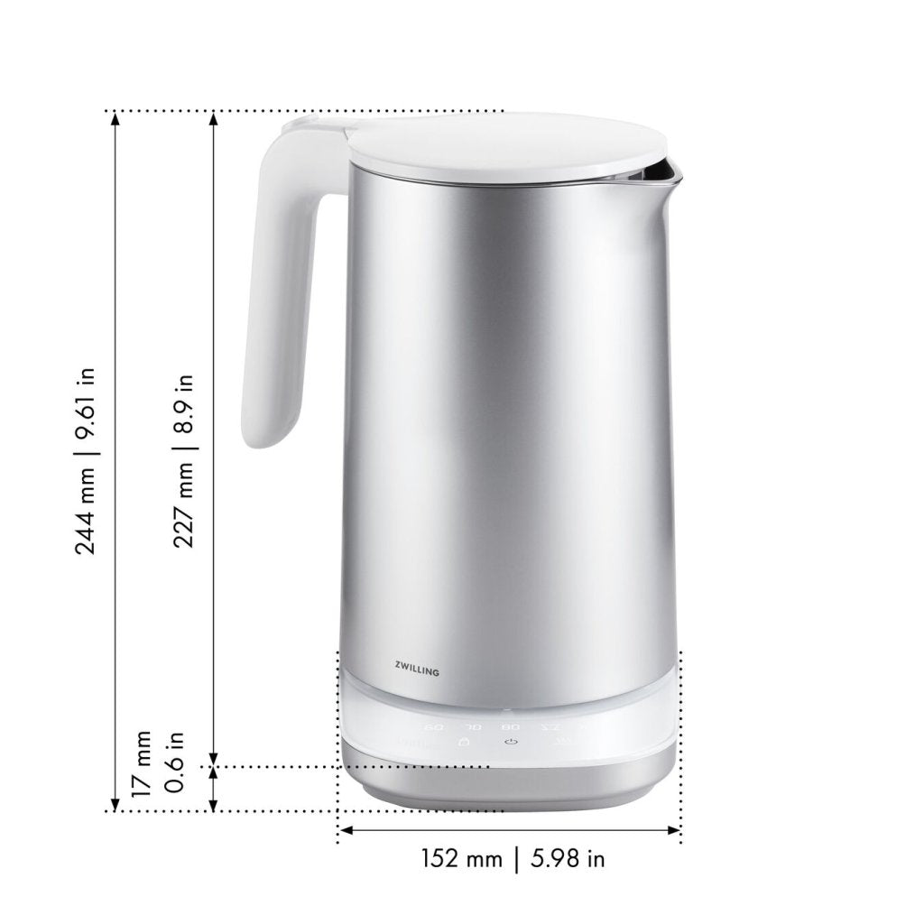 ZWILLING Elektrisk vattenkokare ENFINIGY PRO 1,5 l, silver, Zwilling