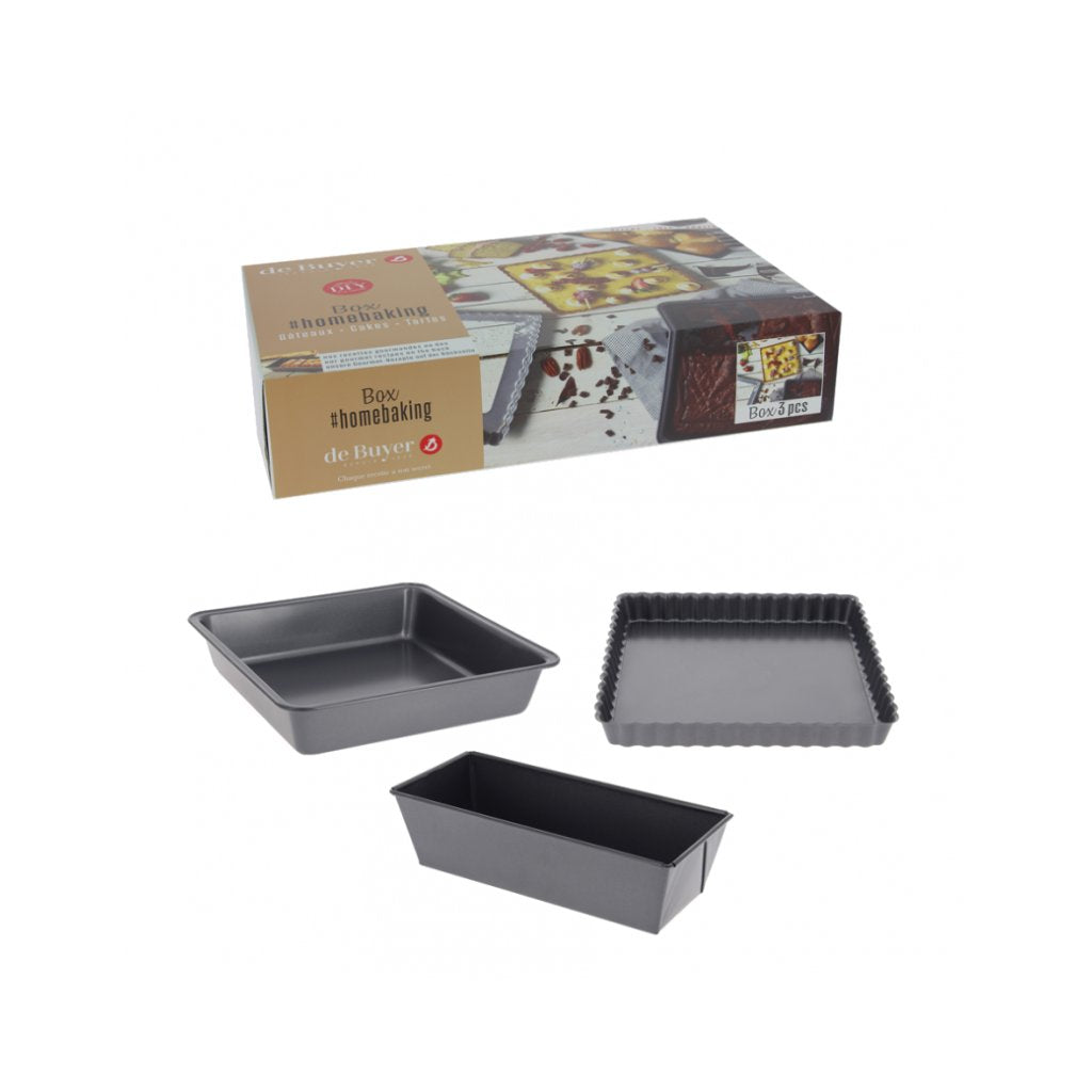 de Buyer Tårtformsset, 3 st, stål