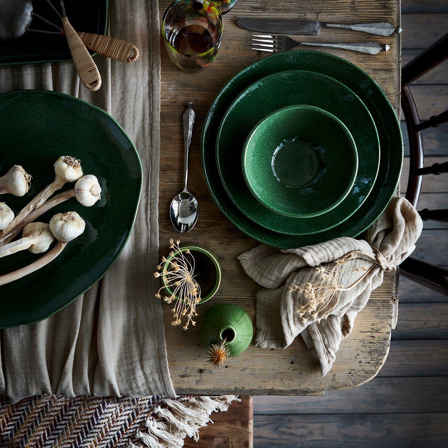 Affari of Sweden ANNABELLE Tallrik, Grön 23 cm 4-pack