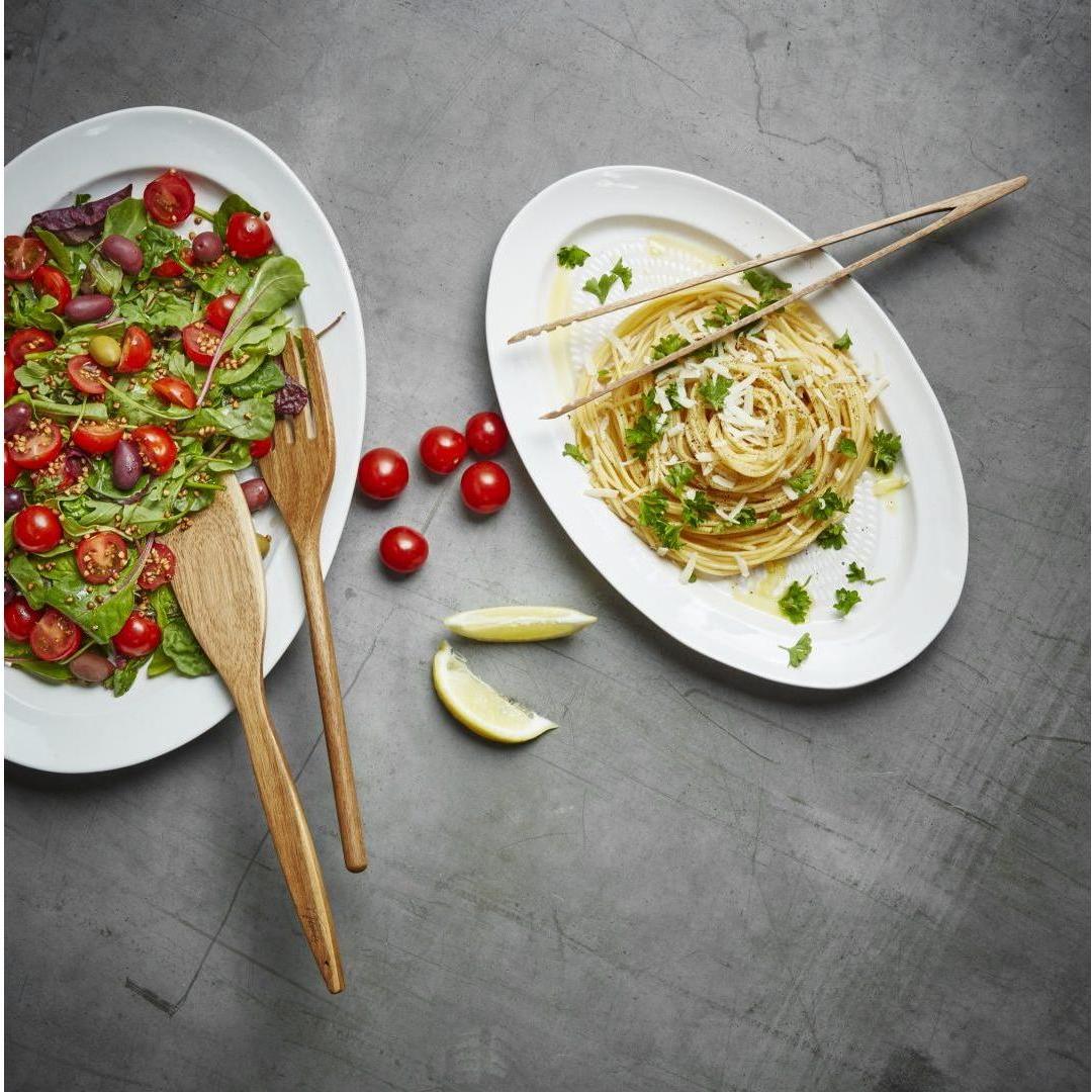 Tina Serveringsfat Drop Off/white 33x21,7 cm