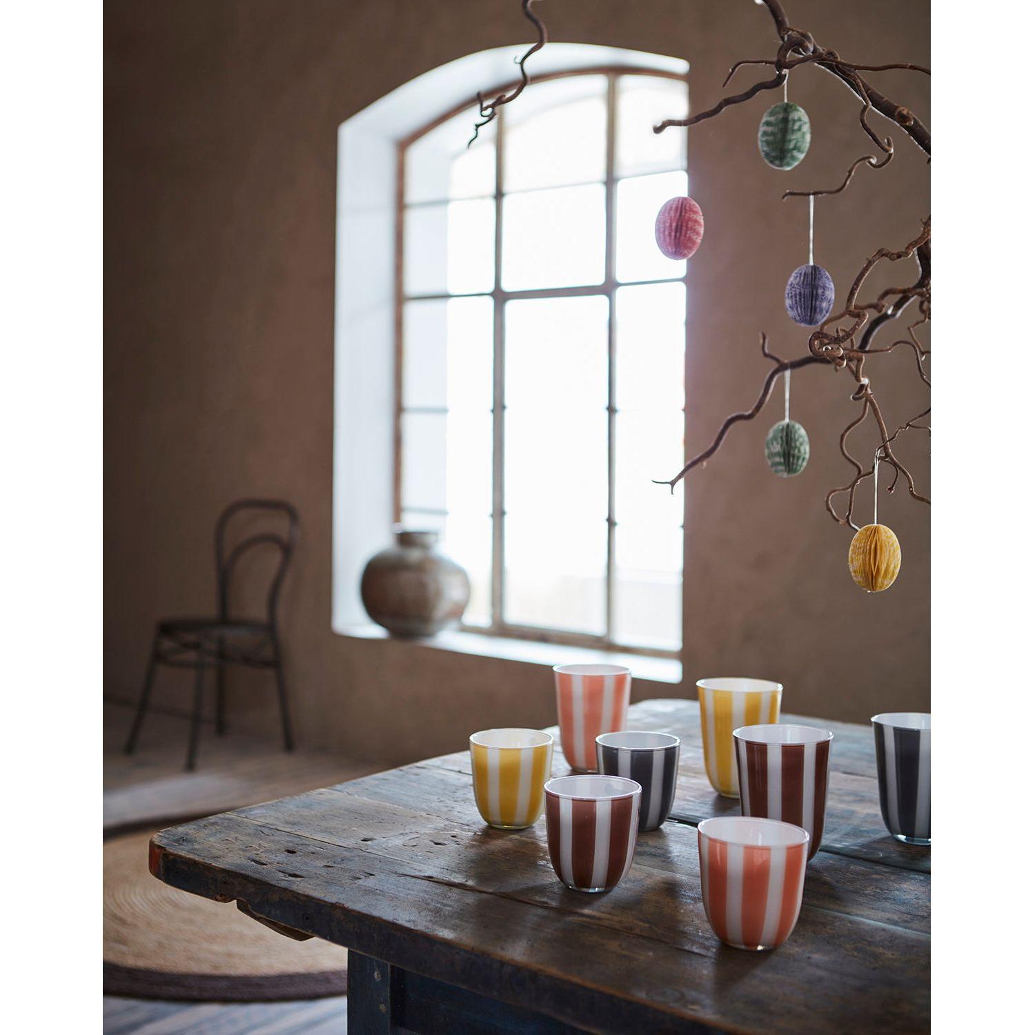 Affari of Sweden CIRCUS Värmeljushållare M, Grå/vit