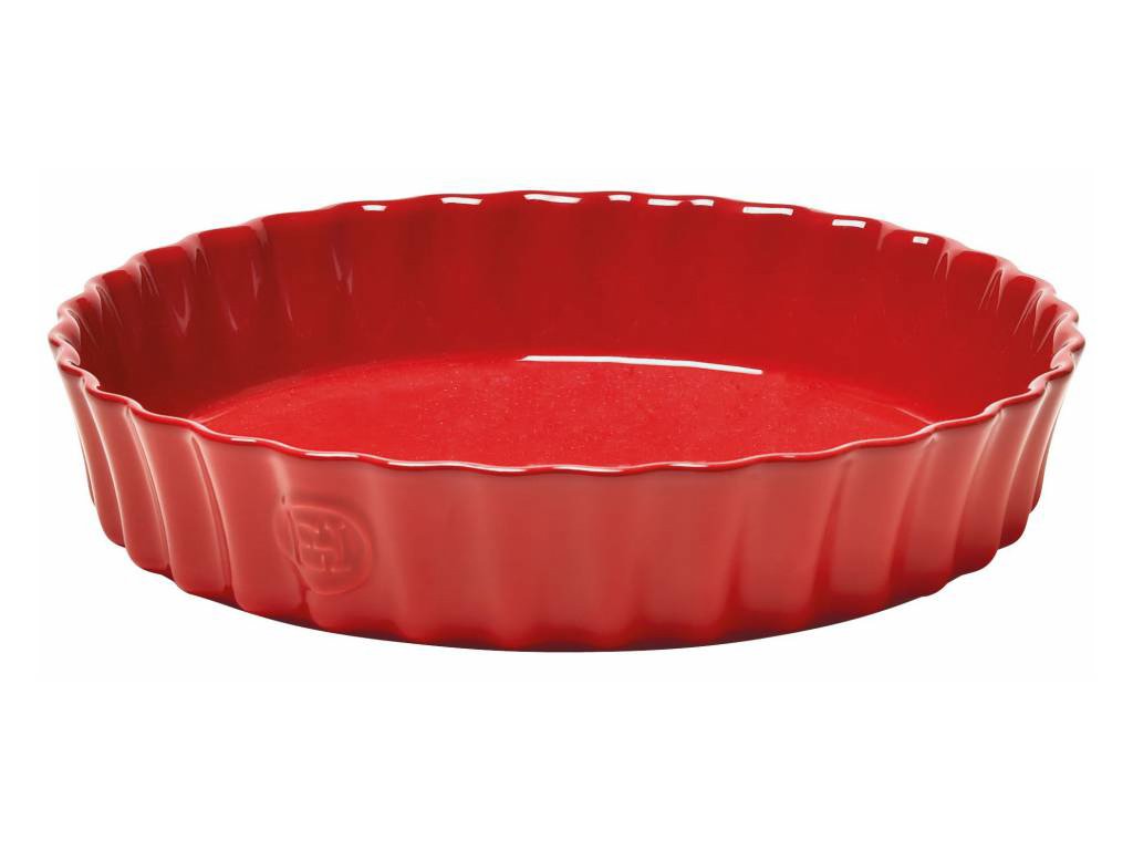 Emile Henry Pajform 28 cm, röd vinröd