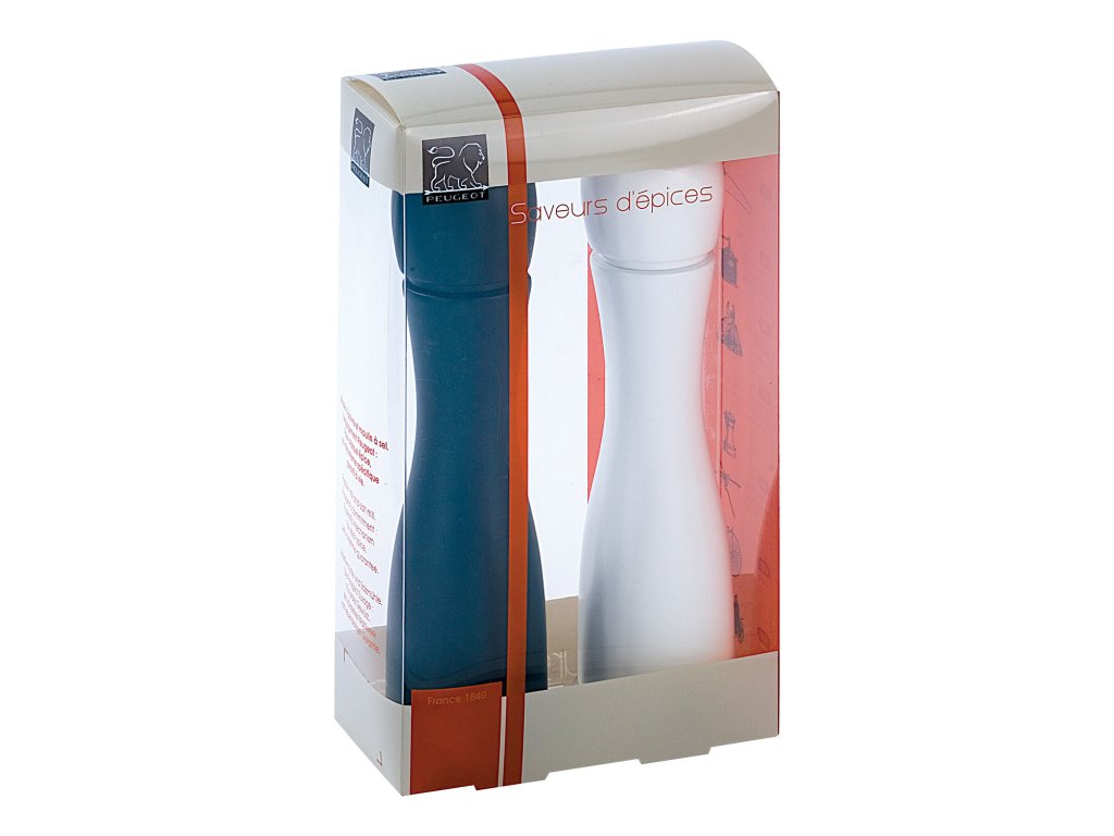 Peugeot Salt- och pepparkvarn TAHITI 20 cm, svart/vit, bokträ