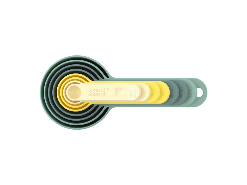 Joseph Joseph Måttkoppar OPAL NEST, set i 8 delar, blått och gult