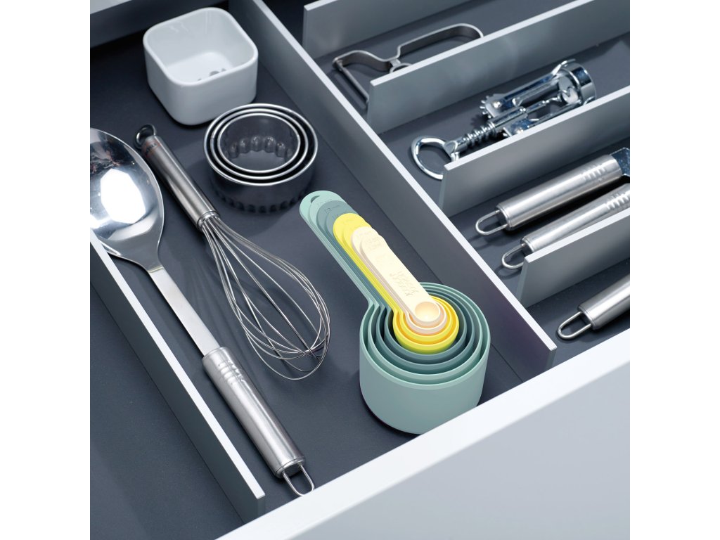 Joseph Joseph Måttkoppar OPAL NEST, set i 8 delar, blått och gult