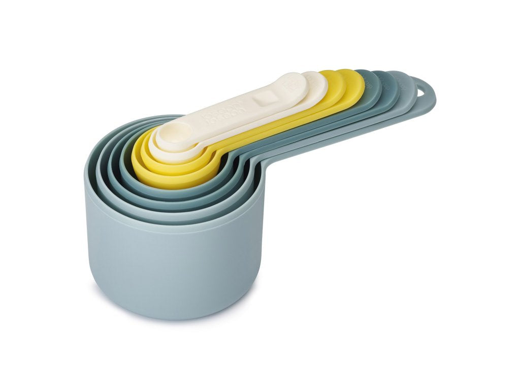 Joseph Joseph Måttkoppar OPAL NEST, set i 8 delar, blått och gult