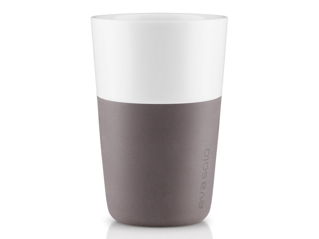 Eva Solo Mugg 360 ml, set i 2 delar, med silikonöverdrag, grå