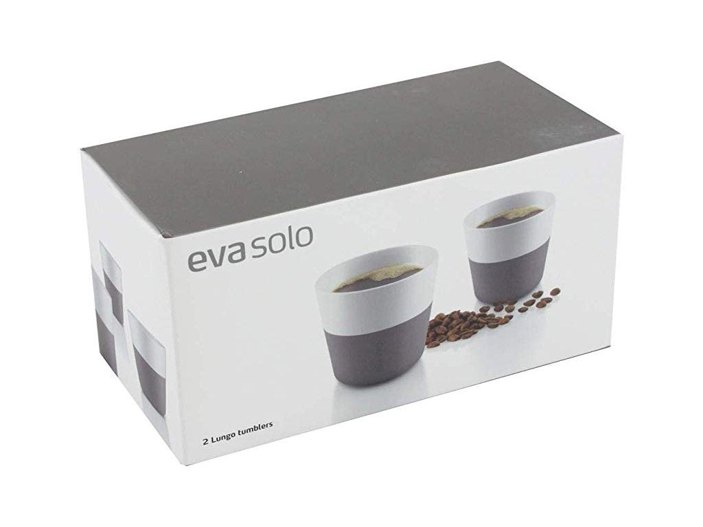 Eva Solo Mugg 230 ml, set i 2 delar, med silikonöverdrag, grå